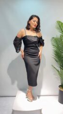 Ecrin Midi Boy Tül Detaylı Ebise-M4907